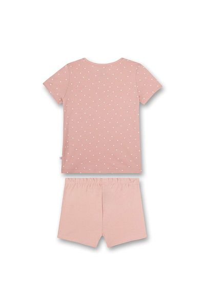 Sanetta Mädchen Schlafanzug - Pyjama, Baumwolle, Punkte, Rundhals, Kurz