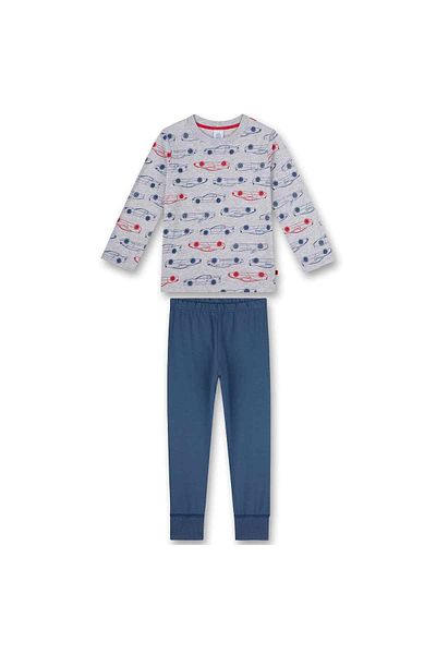 Sanetta Jungen Schlafanzug - Nachtwäsche, Pyjama, Baumwolle, Autos, lang