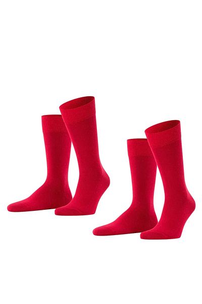 FALKE 2er-Pack Herren-Socken – Happy & Kurz Baumwolle-Socken