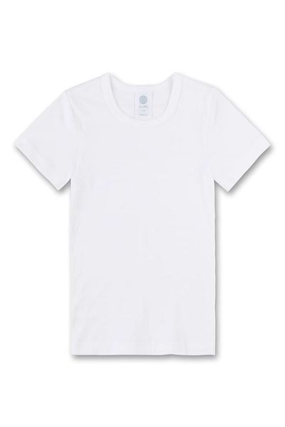 Sanetta Kinder Unterhemd - Unisex, Einfarbig, Baumwolle, Kurzarm T-Shirt