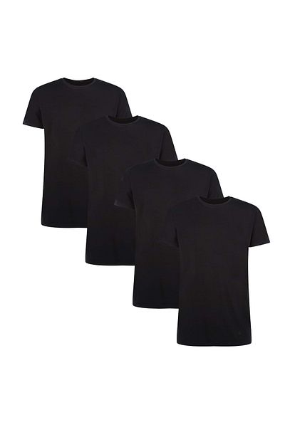 Bamboo Basics Herren Modifications RUBEN, 4er Pack – Unterhemd, Rundhals, Single Jersey