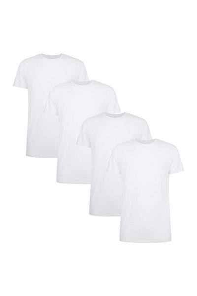 Bamboo Basics Herren Modifications RUBEN, 4er Pack – Unterhemd, Rundhals, Single Jersey
