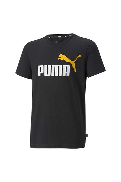 Puma Jungen T-Shirt - ESS+ 2 Col Logo Tee, Rundhals, Kurzarm, uni