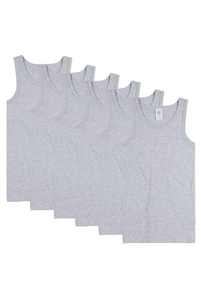 Sanetta Jungen Unterhemd 6er-Pack – Hemden ohne Armaturen, Unterhemden, Basic, Bio-Baumwolle