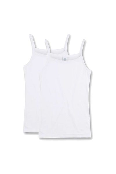 Sanetta Mädchen Unterhemd, 2er-Pack – Hemden ohne Armaturen, Oberteil