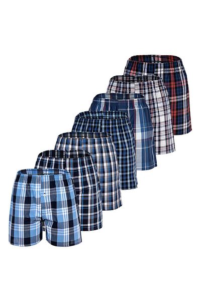 YOURBASICS Kinder Web-Boxer, 7er Pack - Amerikanische Boxershorts, gemustert, Spar-Pack