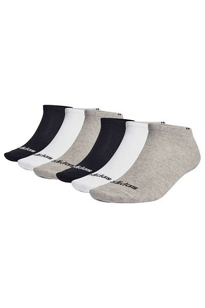 adidas Packung mit 6 Unisex-Sneakers – dünn, linear, niedrig geschnitten, mit Logo-Detail