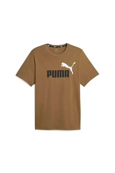 Puma Herren T-Shirt - ESS+ Essentials 2 Col Logo Tee, Rundhals, Kurzarm, uni