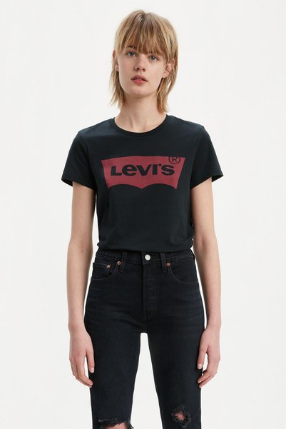 Levi's Kadın Siyah The Perfect T-shirt 17369-0201