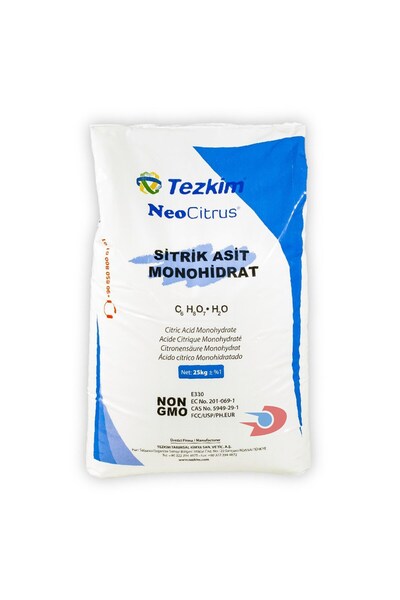 Genel Markalar Tezkim NeoCitrus Sitrik Asit Monohidrat (E330) - 25.00 KG