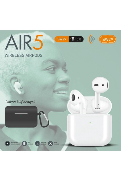 peltech Air 5 Bluetooth Kulaklık Koruma Kılıfı Hediyeli