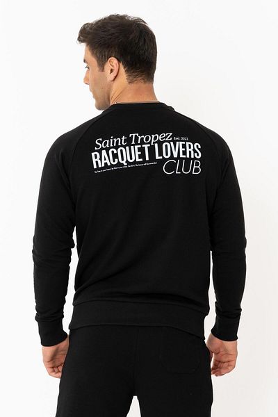 Coredra Ανδρικό φούτερ Racquet Lover Regular - Μαύρο