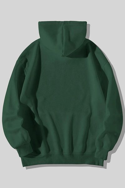 Harmandar Φούτερ με κουκούλα με κουκούλα Anime Cat Printed Unisex Green Kangaroo Pocket Hoodie