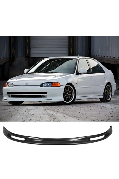 HasAkman Honda Civic Sedan Mugen Ön Ek Karlık Mat Siyah Plastik 1992 1993 199...