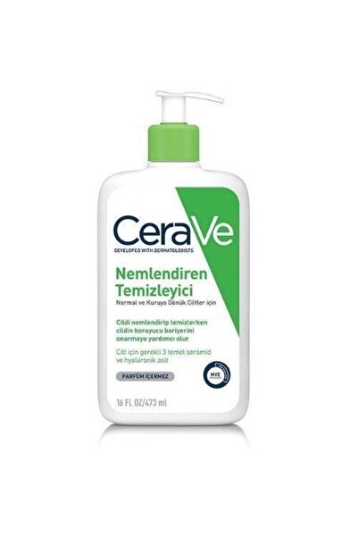 CeraVe Nemlendiren Temizleyici 473 ml Normal ve Kuruya Dönük Ciltler İçin Nemlendiren Temizleyici