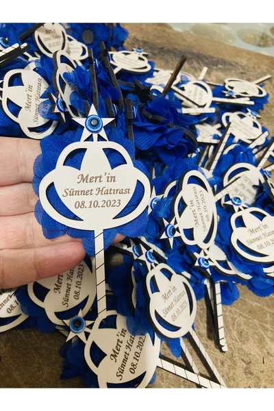 guluslazerkesim 50 ADET SÜNNET ASASI DESENLİ AHŞAP MAGNET SÜNNET MAGNETİ