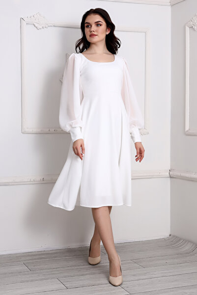 TREND Round Neck Midi Dress