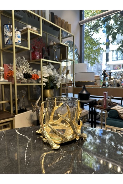 dekorbia Döküm Dal Mumluk Gold