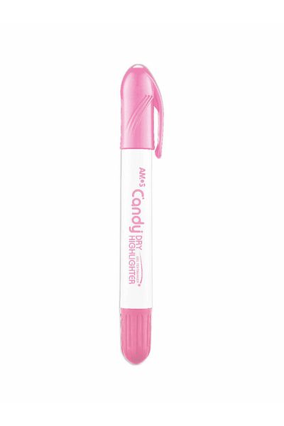 Amos Dry Highlighter - Highlighter Gel Pen - Pastel Pink