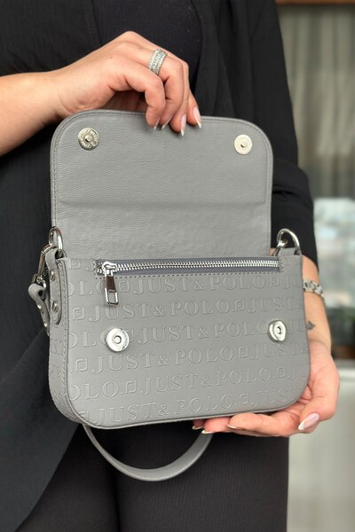 Just Polo Medium Size Women's Shoulder Bag with 5 Compartments for Daily Use - 23Cm-14Cm 4090-Gd-Gzd