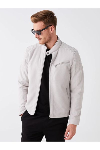 LC Waikiki LCW Vision Slim Fit Biker Yaka Bărbați Mont