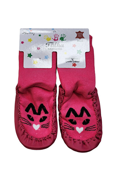 Talha Kışlık Deri Tabanlı Çarık Çorap Çocuk