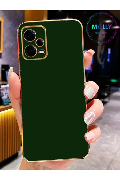 Molly Technology جراب سيليكون فاخر لهاتف Xiaomi Redmi Note 12 Pro 5G بحواف خض...