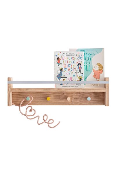 Vegüba Ahşap Çocuk Odası Bebek Odası Montessori Raf, Kitaplık, Askılık