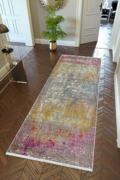 10 Post Online Covoraș de culoare bej pastel - bază anti-alunecare, lavabil l...