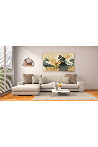 CANVASUM لوحات قماشية ذات موجات عتيقة AR030272