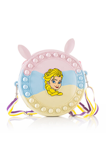 Allbags Silikon Popit Elsaa Figürlü Omuz Çantası Duyusal