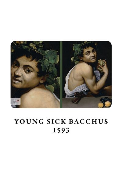 retronote Caravaggio 4-Piece Notebook Set 1 - Narcissism Series - Unlined - 48 Pages - 10,5x14cm