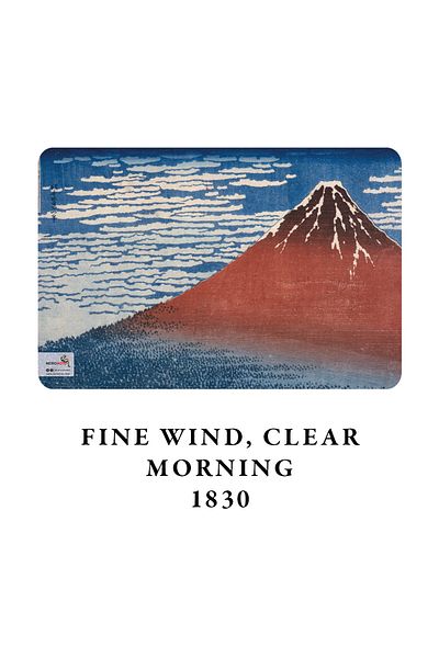 retronote Set de 4 caiete Hokusai 2 - Seria Fuji Mount II - Necăptușit - 48 pagini - 10,5x14cm