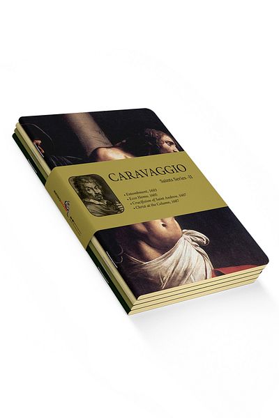 retronote Σετ σημειωματάριων Caravaggio 4 τεμαχίων 4 - Saints Series II - Χωρίς γραμμή - 48 Σελίδες - 10,5x14cm