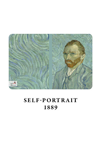 retronote Van Gogh 4-Piece Notebook Set 5 - Self-portrait Series II - Unlined - 64 Pages - 14x21cm