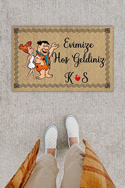 Pazarova Kişiye Özel Üretim Evimize Hoş Geldiniz K&s Yazılı Kapı Önü Paspası