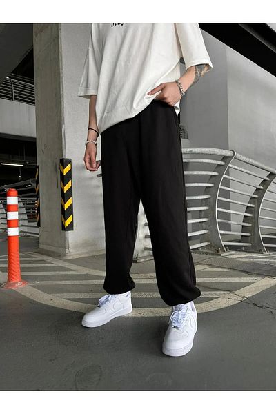Gofeel Harajuku Tech 3 Thread Oversize Streetwear Sweatpants