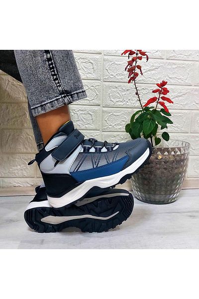 Jump 29194 Γκρι Velcro Fuspet Αντιολισθητικές Μπότες για αγόρια