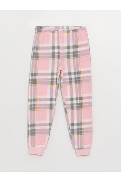 LC Waikiki Plaid Girl's Pajama Bottom with Elastic Waist
