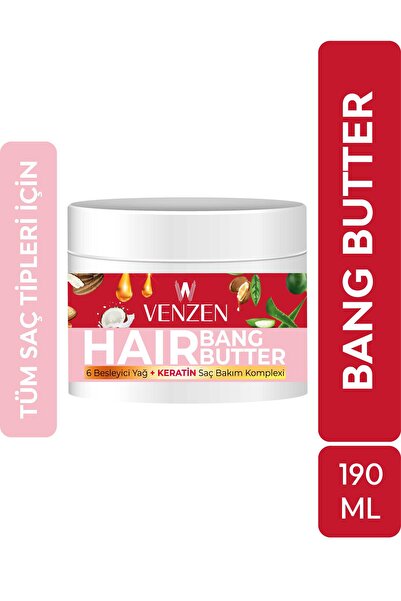 Venzen Profesyonel Bang Butter 6 Besleyici Yağ Onarıcı Keratin Komplexi Saç B...