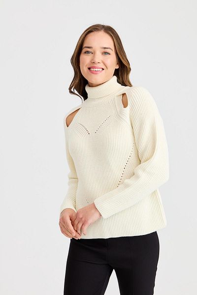 Two Mail SHOULDER DETAILED KNITWEAR BLUZ 22161
