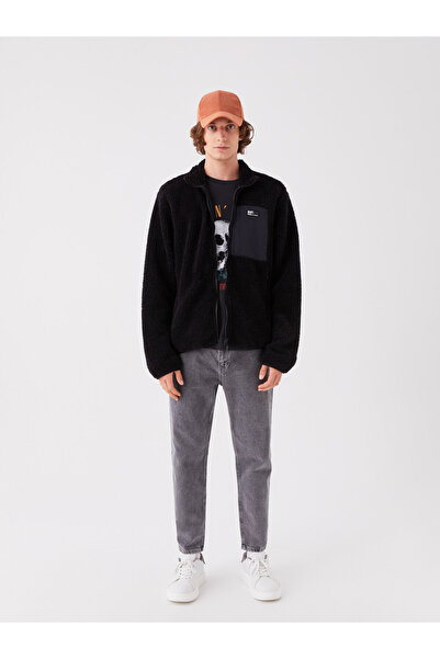 LC Waikiki Pánská mikina na zip s dlouhým rukávem a stojáčkem