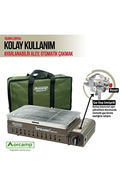 Orcamp Dumansız Izgara Kamp Ocağı