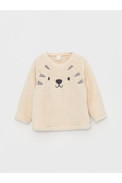 LC Waikiki Unisex sada dětského pyžama Crew Neck s dlouhým rukávem a výšivkou