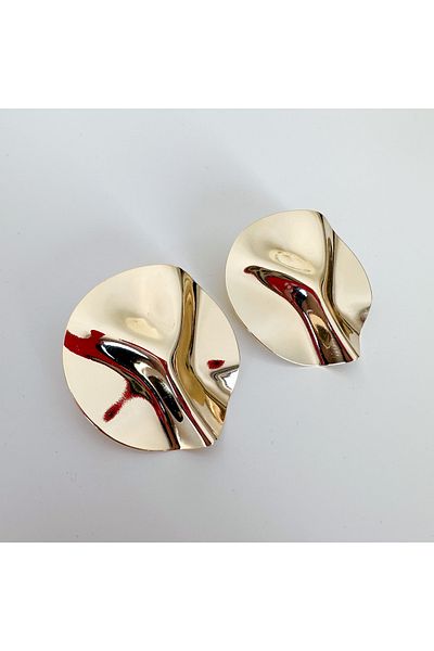 CHARMLUCKY PLATE BIG SIZE EARRING