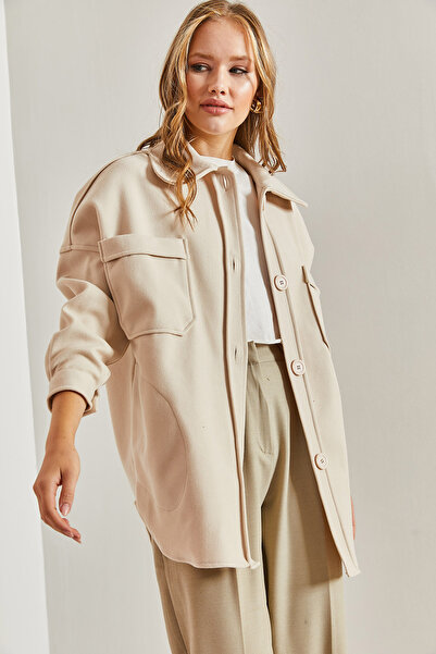 Bianco Lucci Γυναικείο μπουφάν με διπλή τσέπη