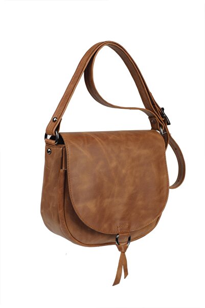 Ysmn Τσάντα ώμου με κάλυμμα από γνήσιο δέρμα YC012036DCR