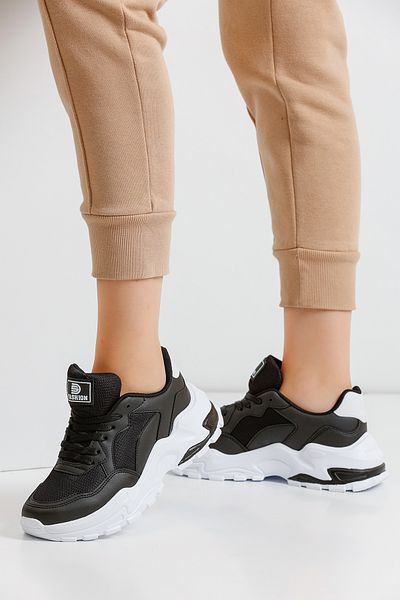 eformoda by emre yılmaz Pantofi de damă alb-negru 0159
