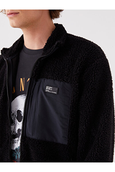 LC Waikiki Pánská mikina na zip s dlouhým rukávem a stojáčkem