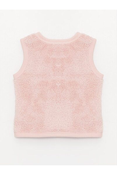 LC Waikiki V-nyakú Basic Baby Girl plüssmellény